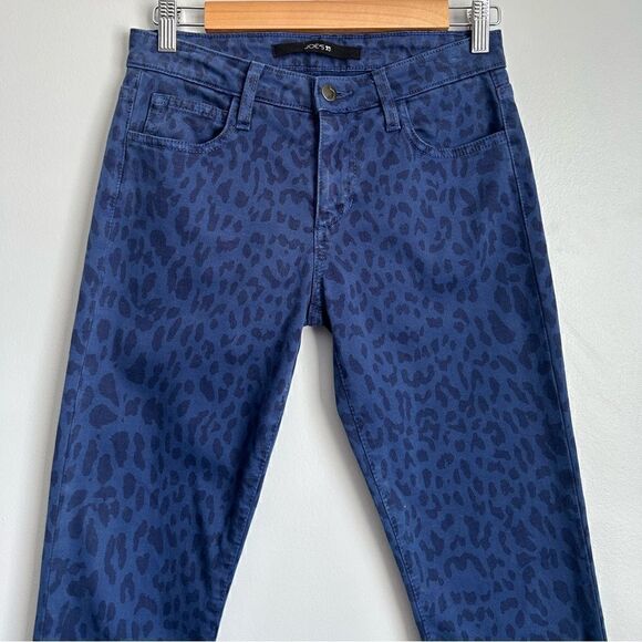 Joe's Jeans Wild Collection High Water Skinny Jeans in Blue Leopard Print - Picture 3 of 9